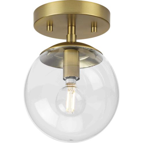 Atwell 1 Light 5.87 inch Brushed Bronze Semi-flush Ceiling Light