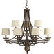 Meeting Street 9 Light 35 inch Roasted Java Chandelier Ceiling Light