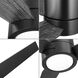 Braden 54 inch Matte Black with Matte Black and Distressed Ebony Blades Hugger Ceiling Fan