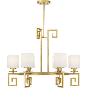 Quatrain 6 Light 30 inch True Gold Chandelier Ceiling Light