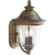 Savannah 2 Light 15 inch Burnished Chestnut Outdoor Wall Lantern