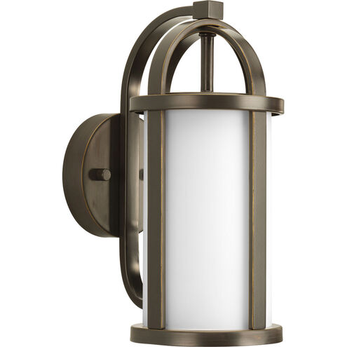 Greetings 1 Light 13 inch Antique Bronze Outdoor Wall Lantern
