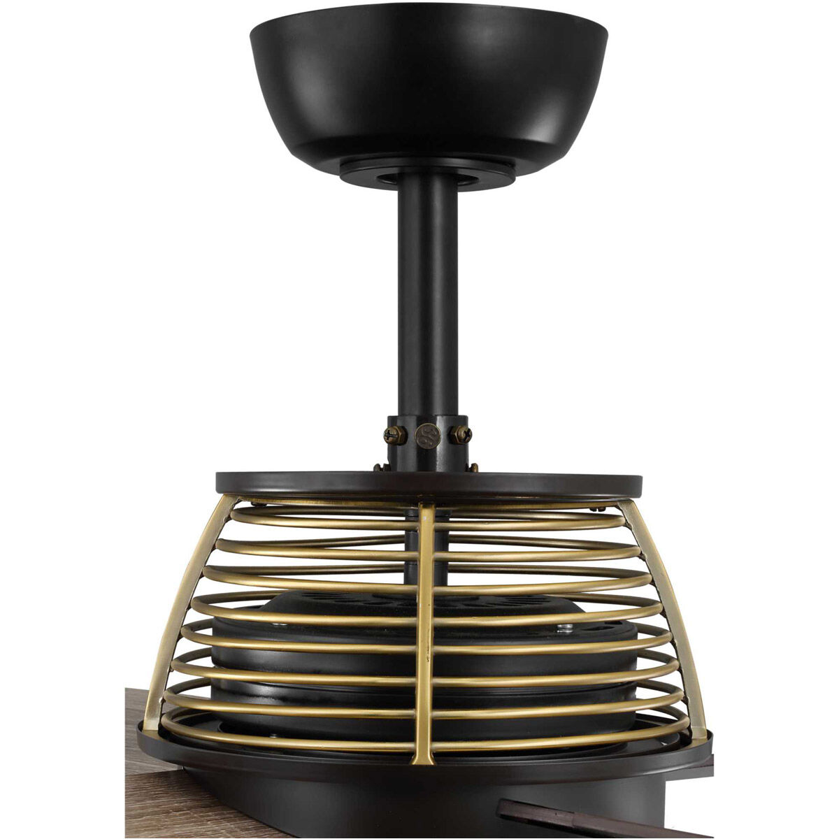 Shaffer 56 inch Architectural Bronze with Driftwood/Natural Cherry Blades Ceiling Fan