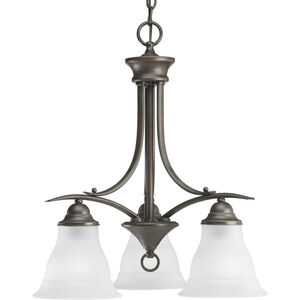 Trinity 3 Light 19 inch Antique Bronze Chandelier Ceiling Light in Bulbs Not Included, Standard