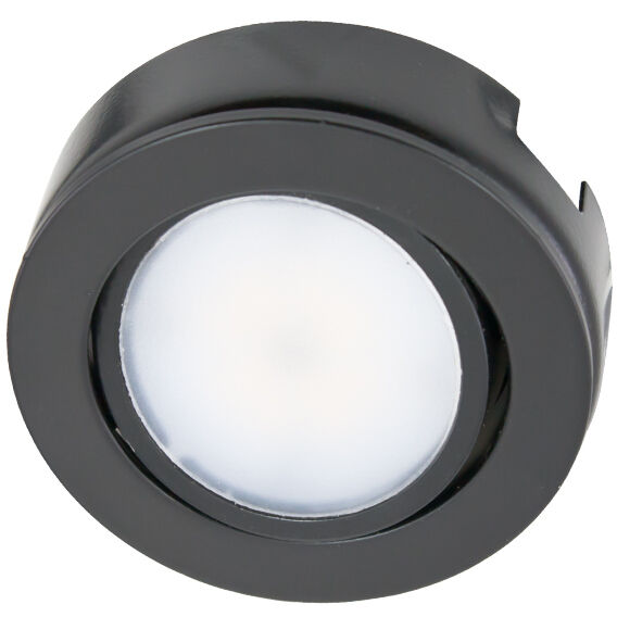 MVP Puck Light 120V LED 4.4 inch Black Puck Lighting
