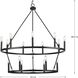 Gilliam 15 Light 35.5 inch Matte Black Chandelier Ceiling Light