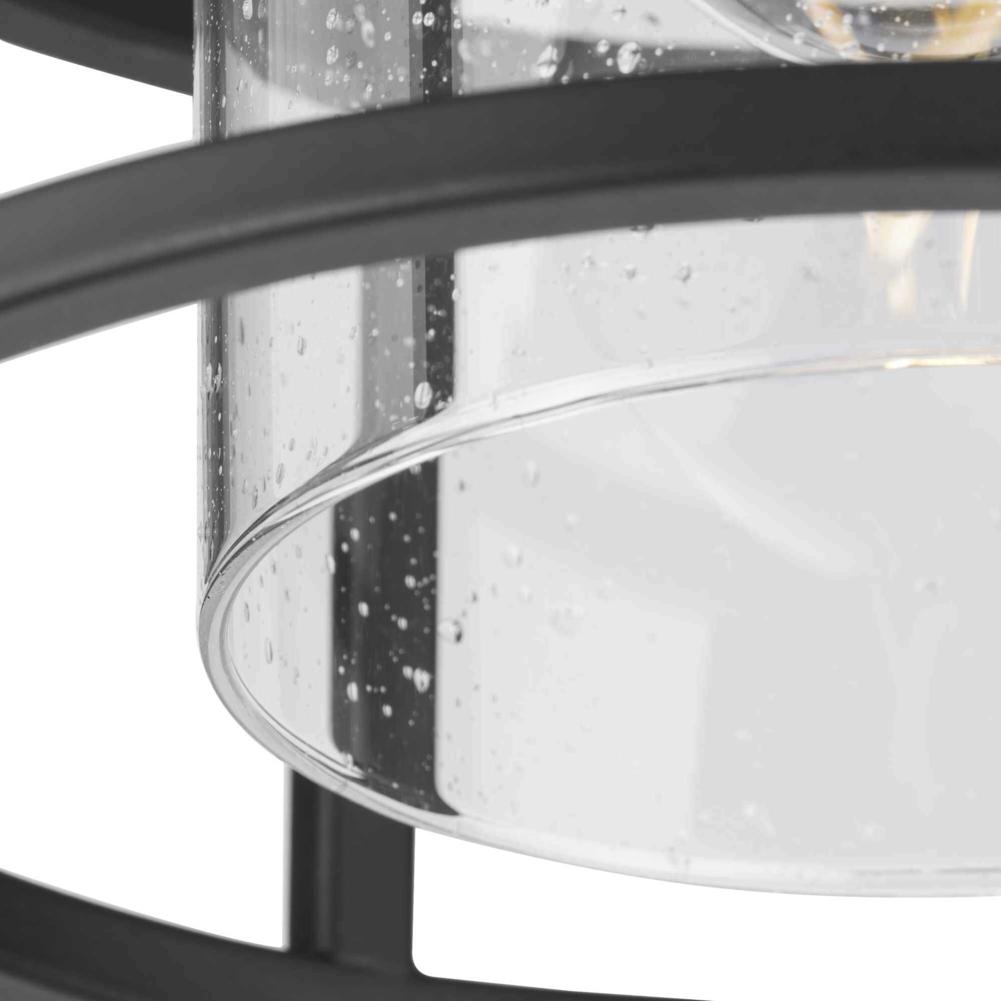 Burgess 1 Light 8.87 inch Matte Black Flushmount Ceiling Light, Design Series
