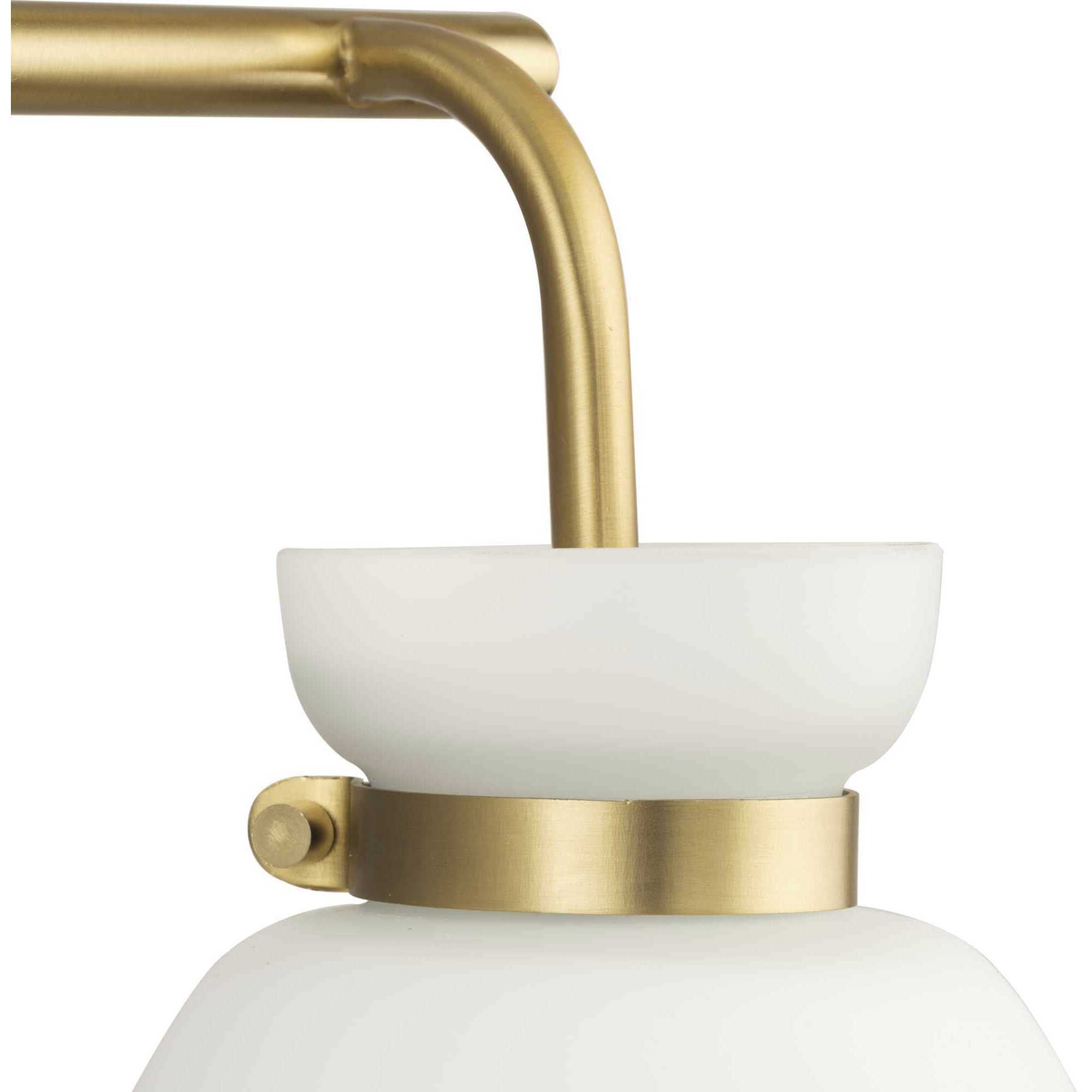 Lexie 3 Light 22 inch Brushed Gold Bathroom Vanity Light Wall Light