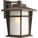 Loyal 1 Light 16 inch Antique Bronze Outdoor Wall Lantern
