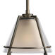 Glass Pendants 1 Light 10 inch Oil Rubbed Bronze Pendant Ceiling Light