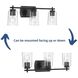 Adley 3 Light 23 inch Matte Black Bath Vanity Wall Light