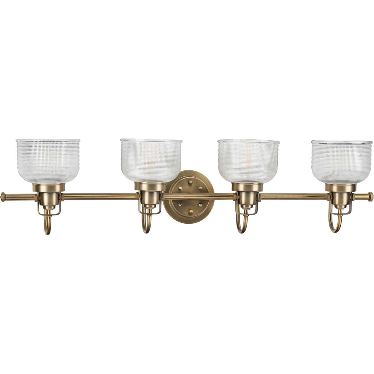 Archie 4 Light 35.5 inch Vintage Brass Bath Vanity Wall Light