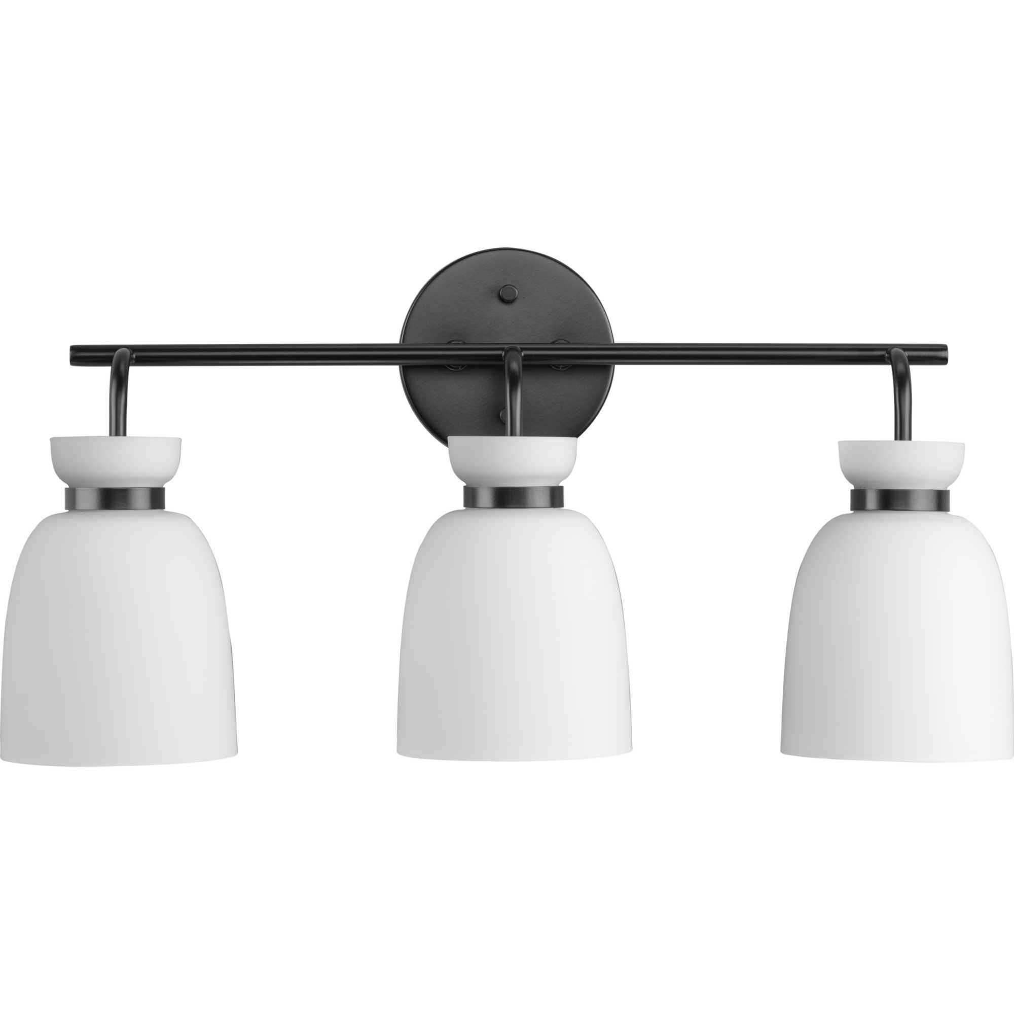 Lexie 3 Light 22 inch Matte Black Bathroom Vanity Light Wall Light