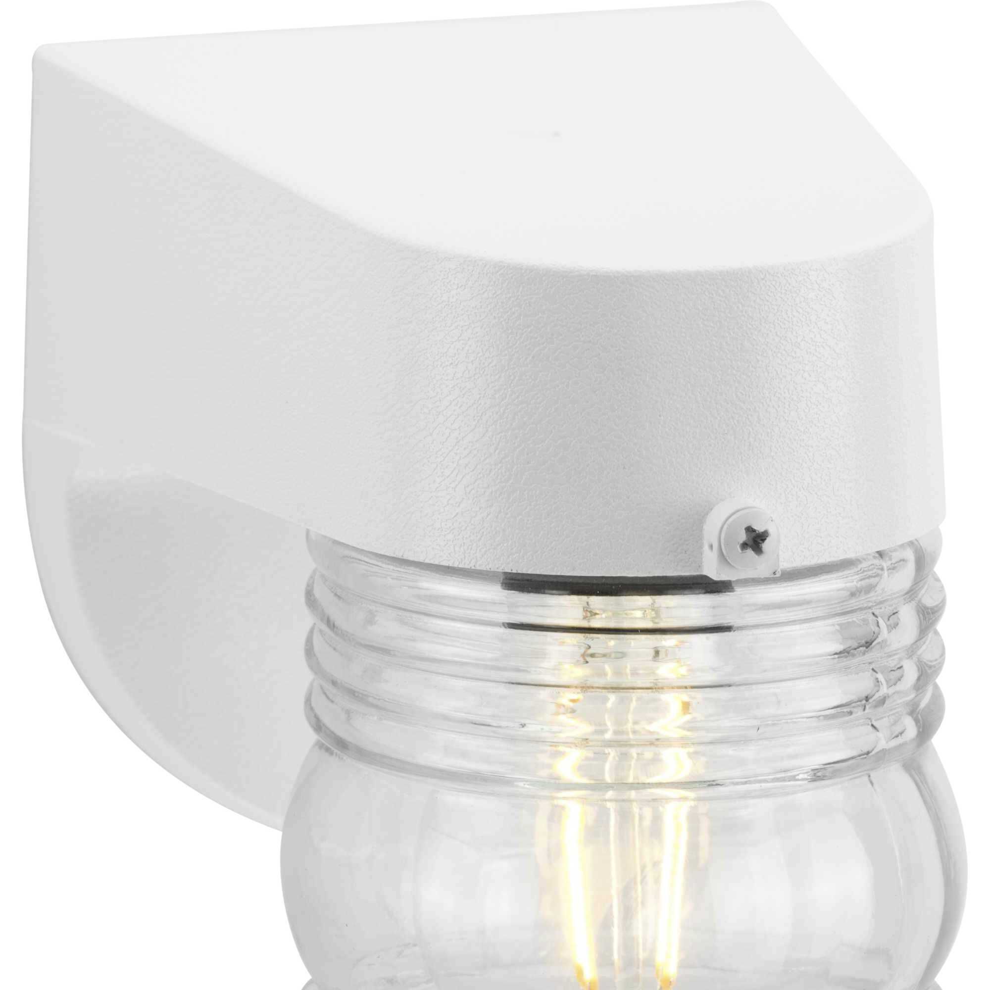 Polycarbonate Outdoor Outdoor Wall Lantern in White