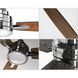 Gaze 60 inch Polished Chrome with Whitewashed Grey/Cherry Blades Ceiling Fan, Progress LED