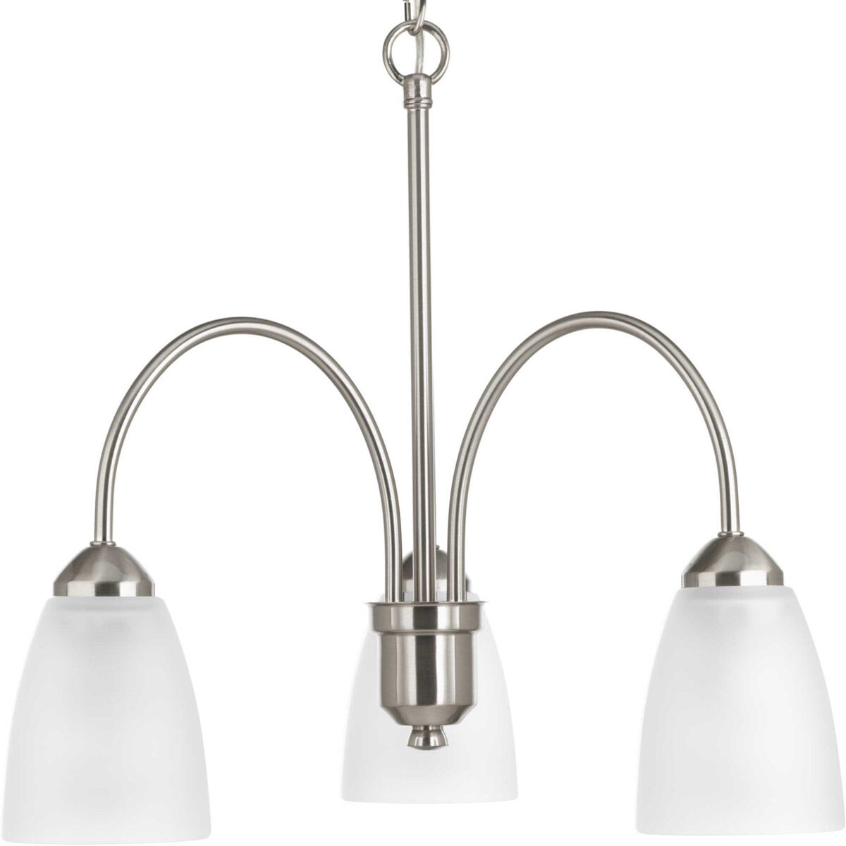 Gather 3 Light 19.5 inch Brushed Nickel Chandelier Ceiling Light