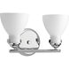 Fuller 2 Light 15 inch Polished Chrome Bath Vanity Wall Light