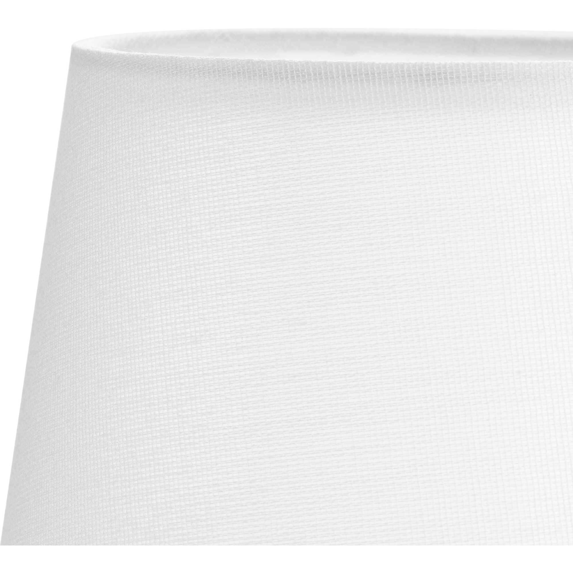 Elara White 5.5 inch Linen Taper Shade
