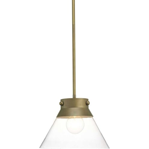 Point Dume™ Tapia Trail 1 Light 11.75 inch Aged Brass Semi-Flush Convertible Ceiling Light, Design Series