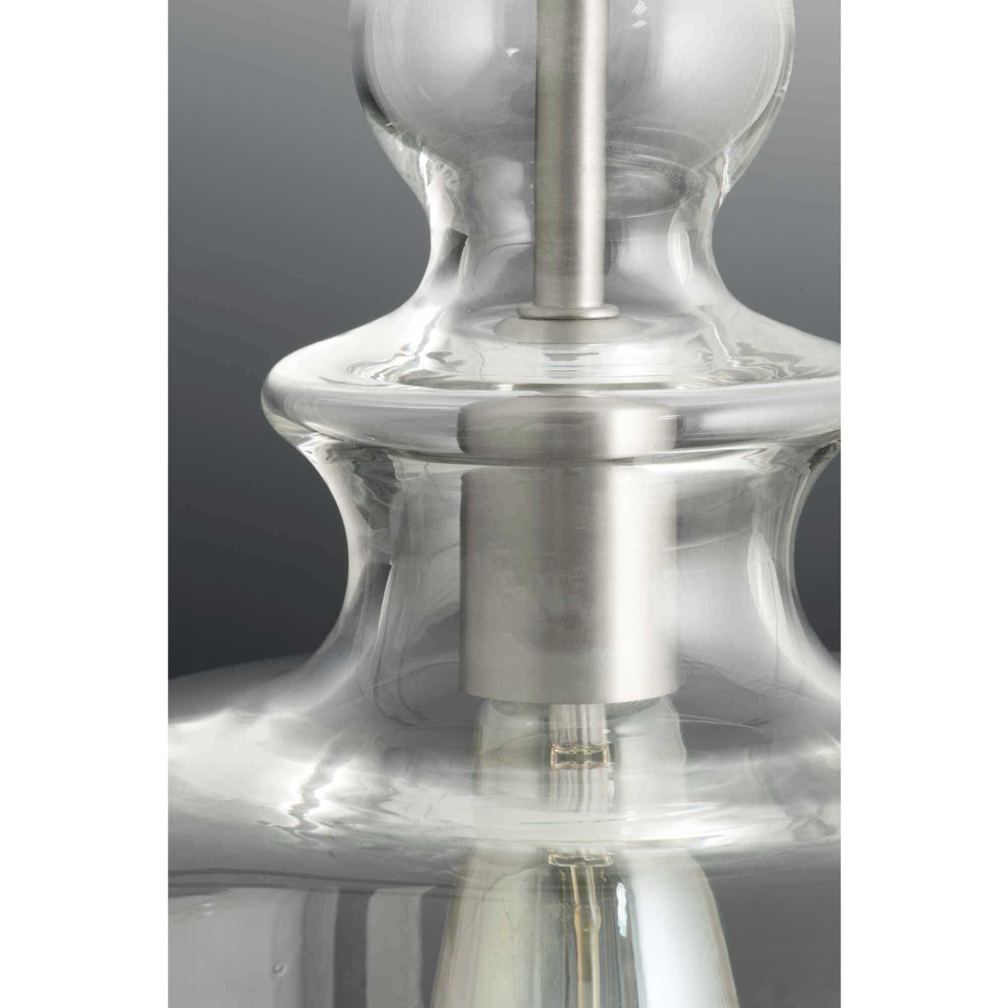 Staunton 1 Light Brushed Nickel Pendant Ceiling Light, Design Series