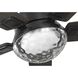 Tompkins 52 inch Matte Black with Matte Black/Toasted Oak Blades Ceiling Fan, Progress LED
