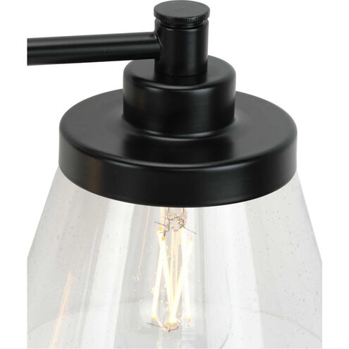 Hinton 4 Light 34 inch Matte Black Bath Vanity Wall Light