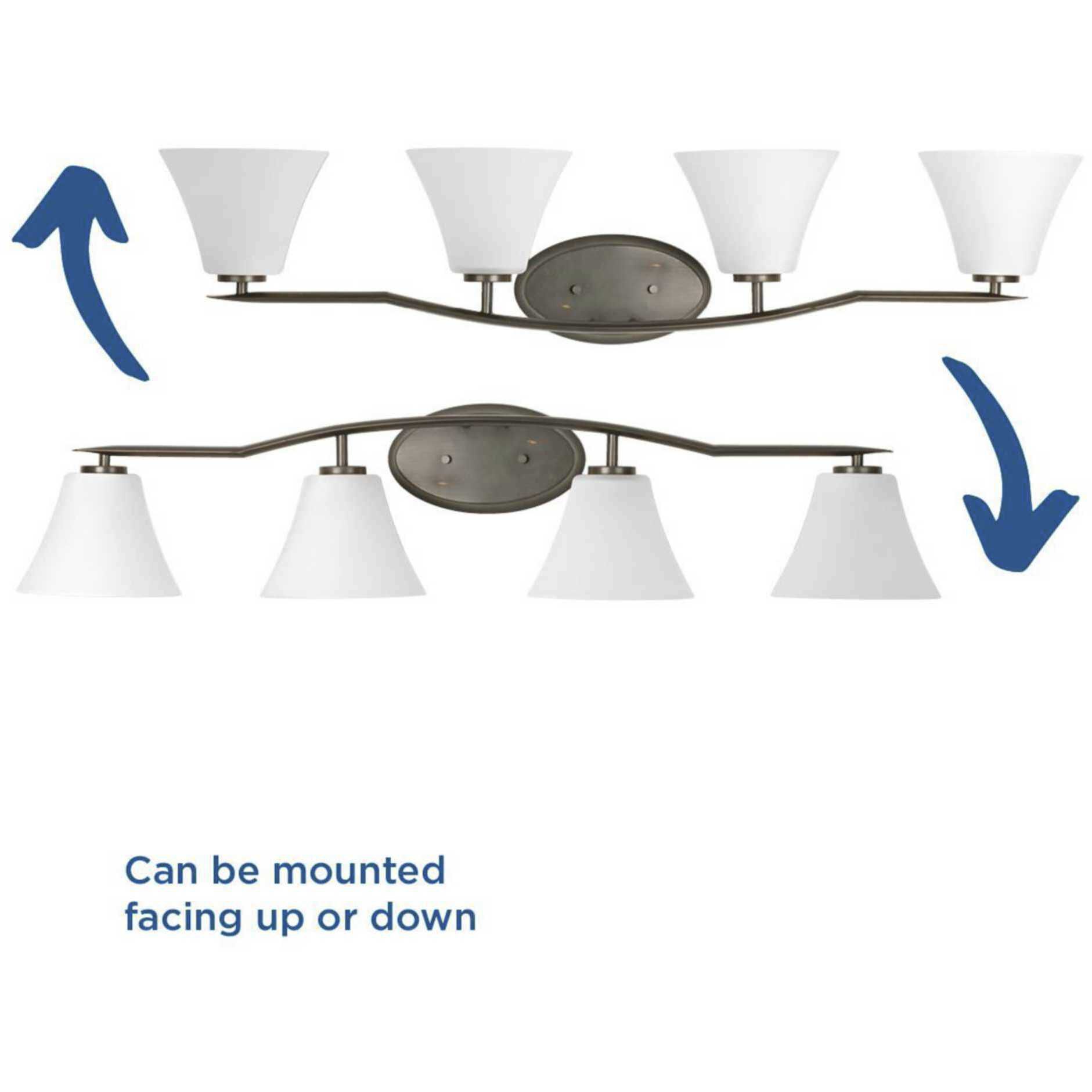 Bravo 4 Light 37.25 inch Antique Bronze Bath Vanity Wall Light