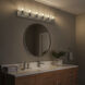 Merry 6 Light 48 inch Brushed Nickel Bath Vanity Wall Light