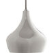 Kiss 1 Light 10 inch Polished Nickel Mini-Pendant Ceiling Light