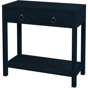 Lark 30" Wood 1-Drawer Nightstand in Navy Blue