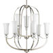 Elina 9 Light 30 inch Polished Nickel Chandelier Ceiling Light