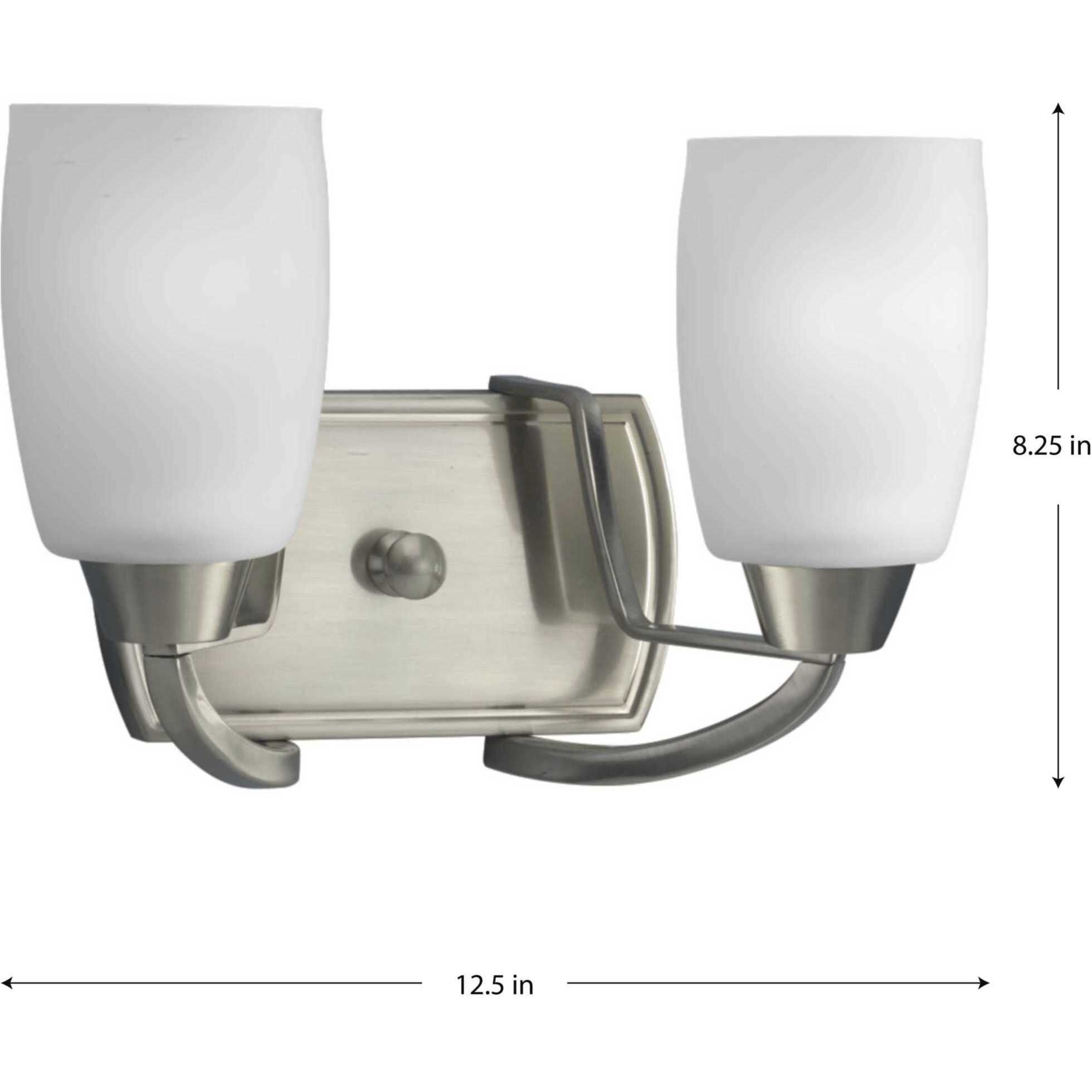 Wisten 2 Light 13 inch Brushed Nickel Bath Vanity Wall Light