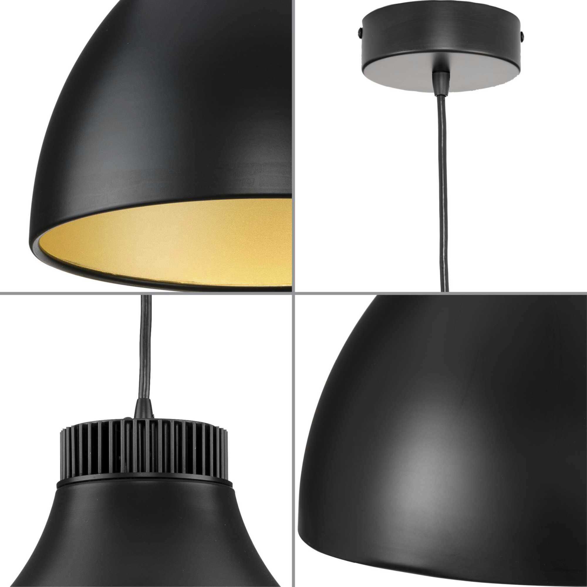 Radian LED LED 11 inch Matte Black Pendant Ceiling Light, Progress LED