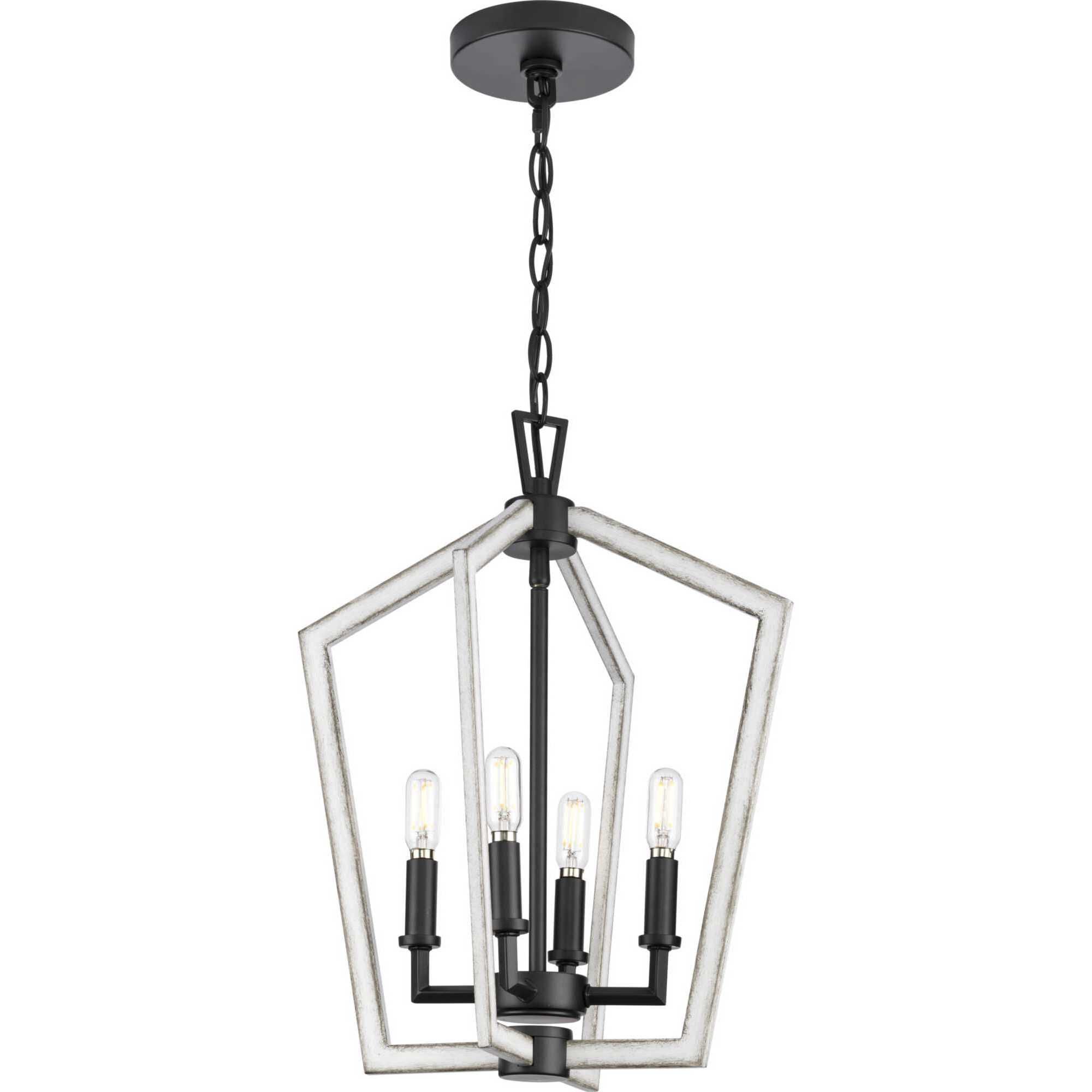 Galloway 4 Light 14.25 inch Matte Black Foyer Light Ceiling Light