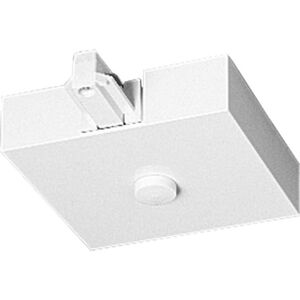Alpha Trak 120 White Track T-Bar End Feed with Canopy Cover Ceiling Light