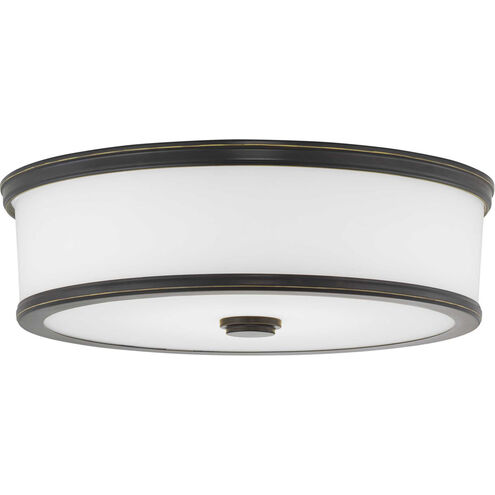 Bezel LED LED 16 inch Antique Bronze Flush Mount Ceiling Light, Progress LED