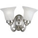 Bedford 2 Light 15 inch Brushed Nickel Bath Vanity Wall Light