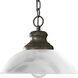 Travera 1 Light 10 inch Copper Verde Mini-Pendant Ceiling Light