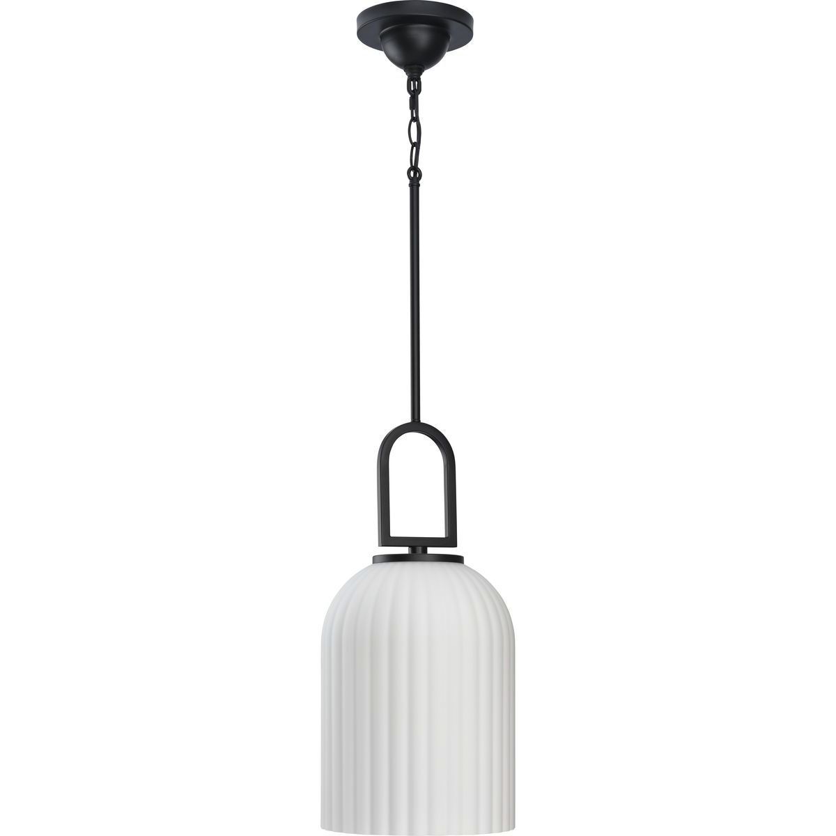 Stanza 1 Light 10.25 inch Matte Black Pendant Ceiling Light