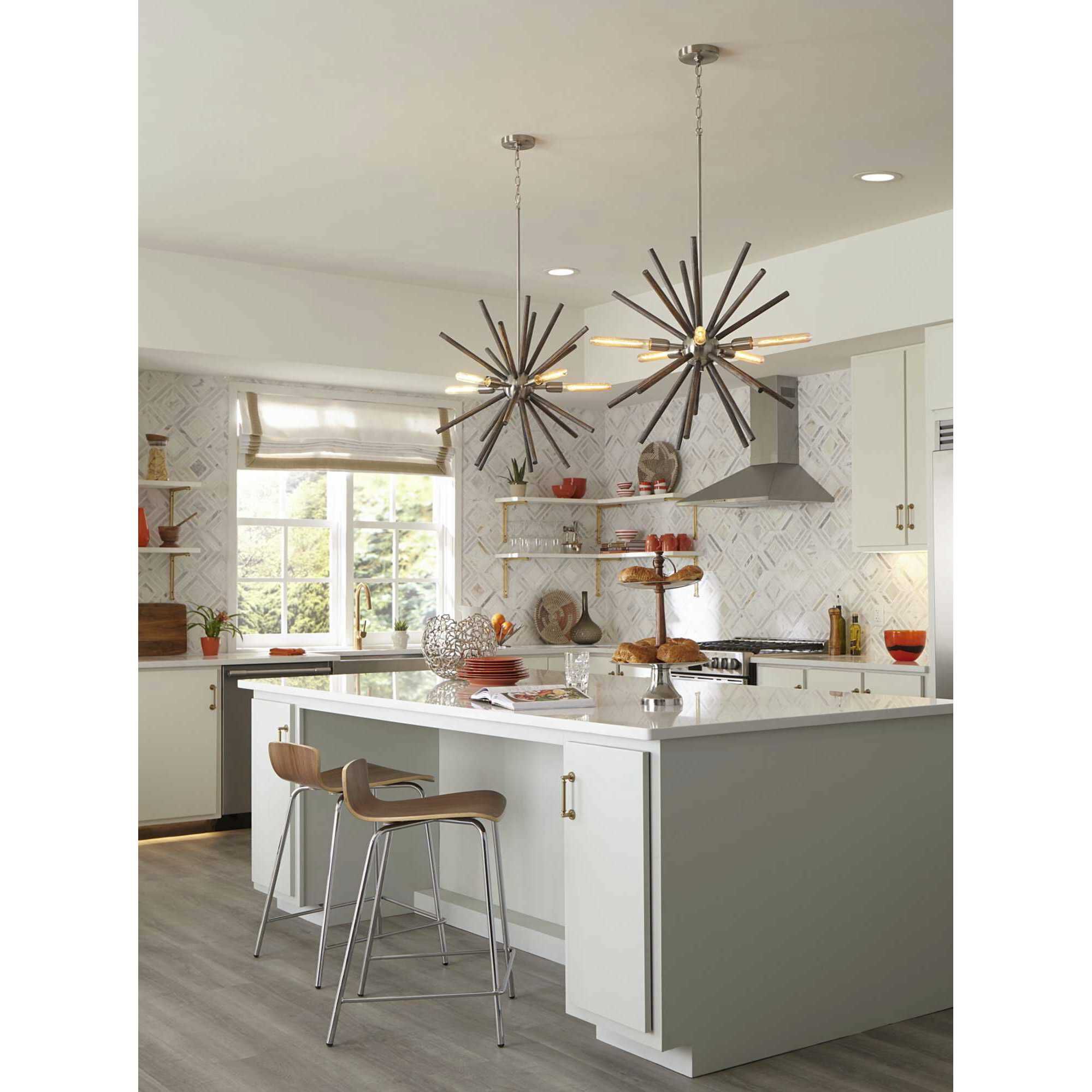 Progress P400270-009 Thorpe 5 Light 28 inch Brushed Nickel