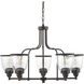 Saluda 5 Light 28 inch Antique Bronze Chandelier Ceiling Light