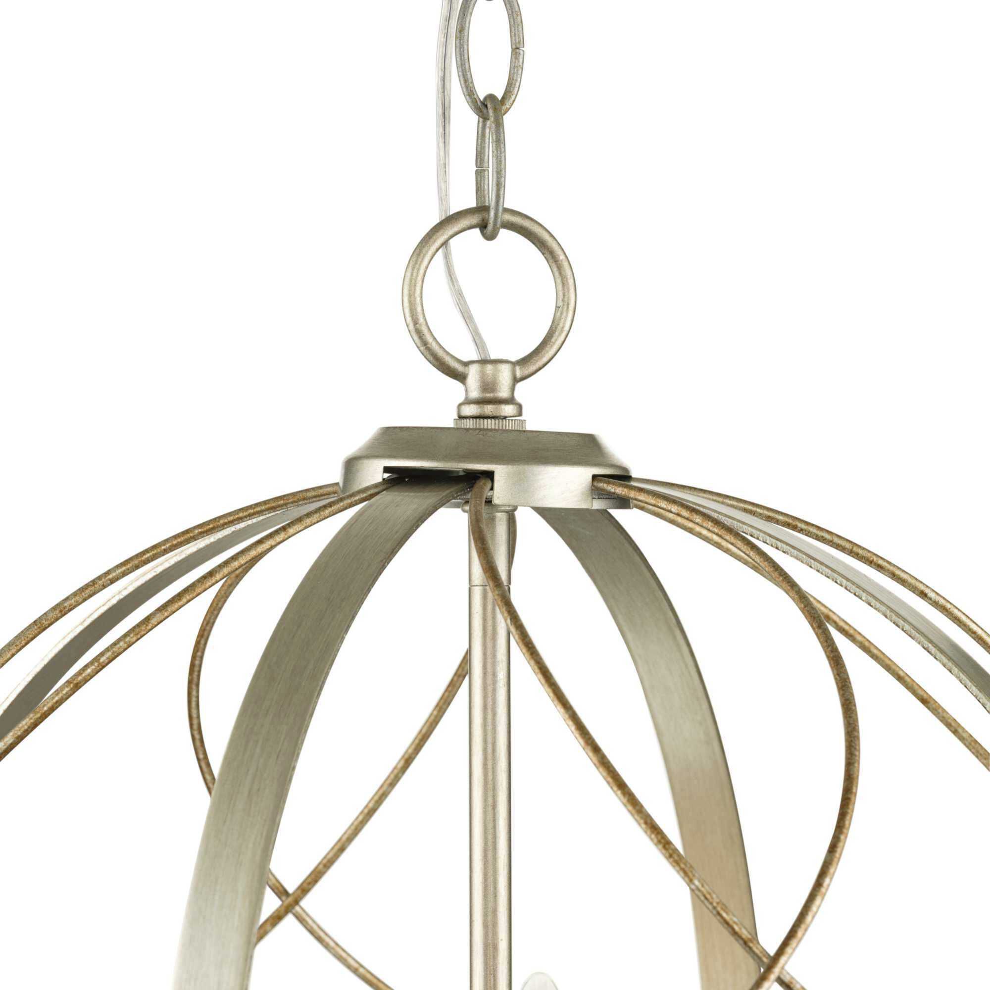 Progress P500068-134 Brandywine 3 Light Silver Ridge Pendant