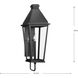 Richmond Hill 1 Light 29 inch Textured Black Outdoor Wall Lantern, Design Series