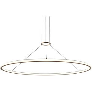 Luna LED 62 inch Painted Brass Pendant Ceiling Light