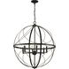 Brandywine 6 Light Antique Bronze Pendant Ceiling Light