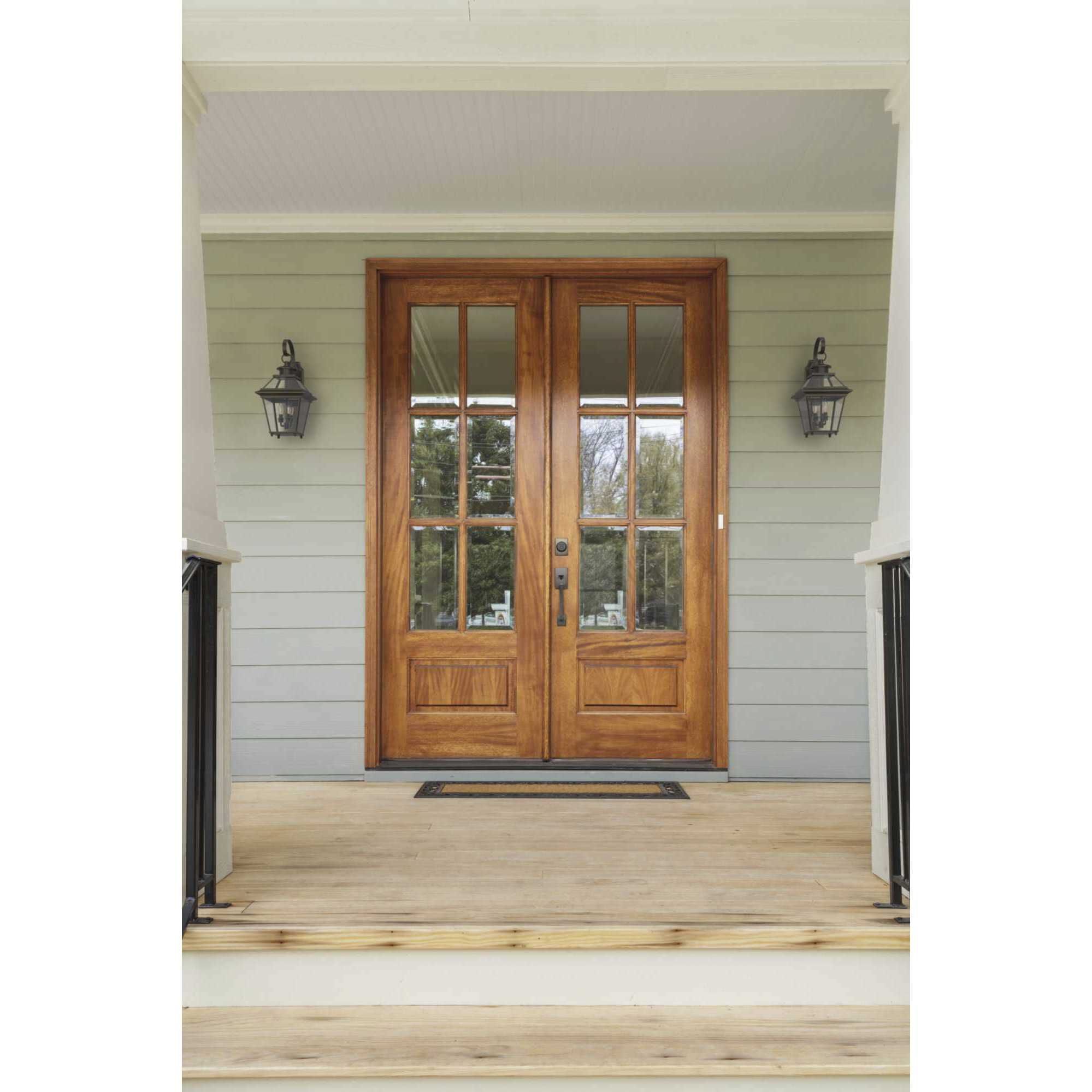 Burlington 2 Light 19 inch Antique Bronze Outdoor Wall Lantern, Medium