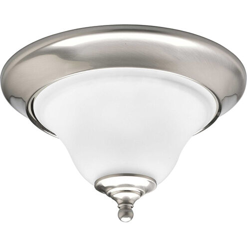 Trinity 1 Light 12.5 inch Brushed Nickel Flush Mount Ceiling Light