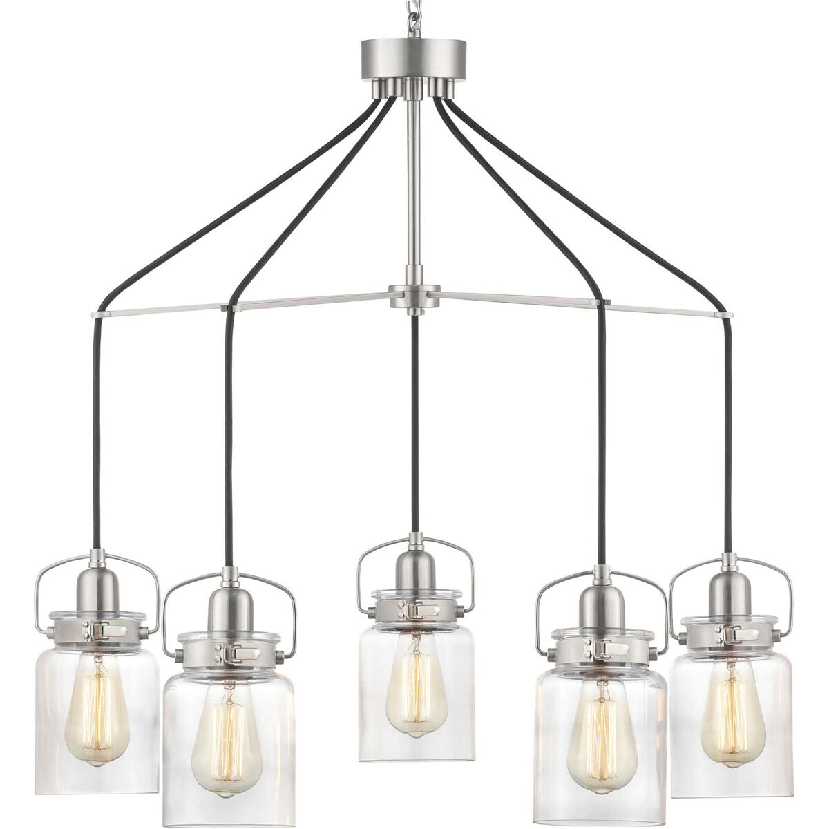 Calhoun 5 Light 28.63 inch Brushed Nickel Chandelier Ceiling Light