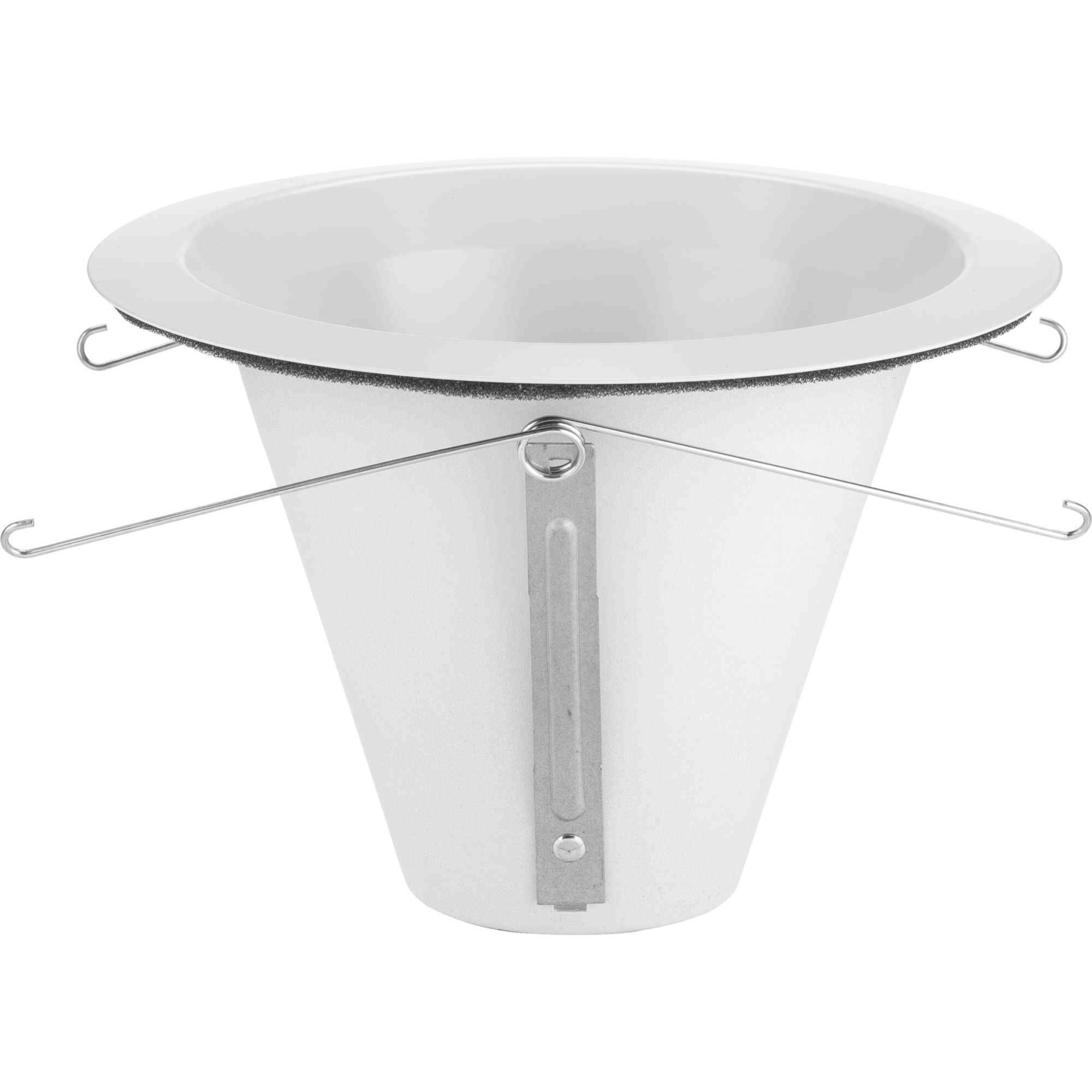 6in Recessed Trim PAR38 Satin White Open Shower Trim