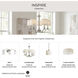 Inspire 2 Light 13 inch Brushed Nickel Semi-Flush Mount Ceiling Light